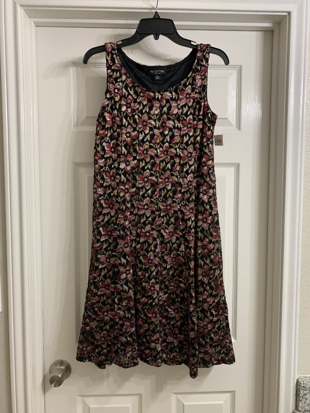 Perceptions Brand Women's Multi-Color Sleeveless Dress, Size Small (NWT)